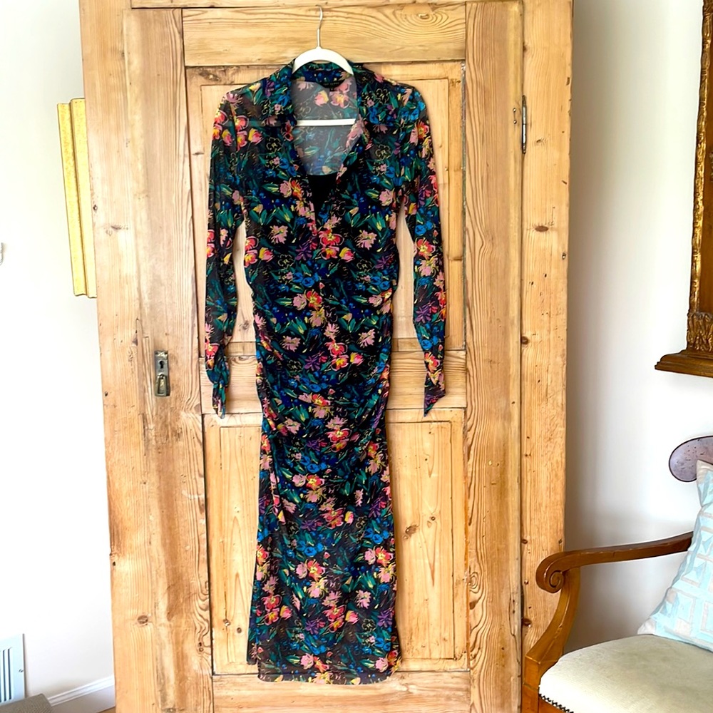 Ted Baker Floral Maxi Dress - Black and Multicolor